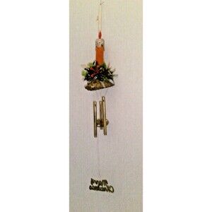 1960's Christmas Windchime Candle